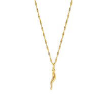 Chili Pepper Pendant Necklace | 10k Gold | 16-22"