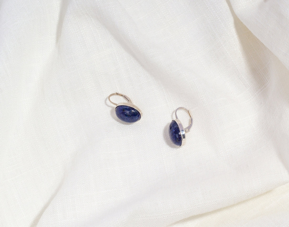 sterling silver dangling earring canada, lapis silver dangling earrings canada, silver statement earrings canada
