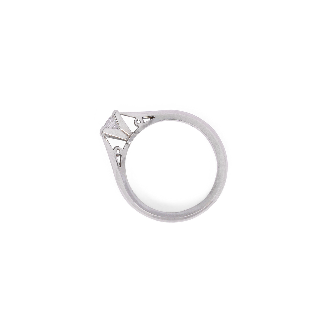 Princess Solitaire Diamond Ring | 0.41 CT | 14k Yellow/White/Rose Gold