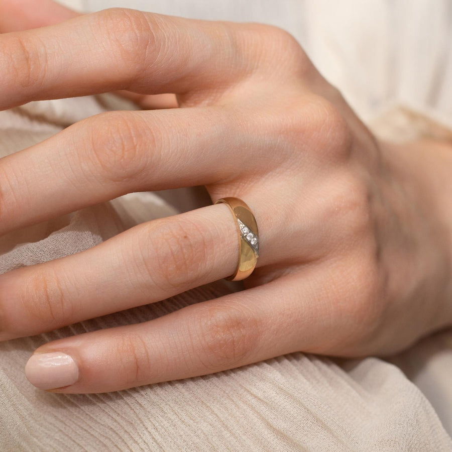 antique wedding bands 1940s, rose gold art deco wedding band