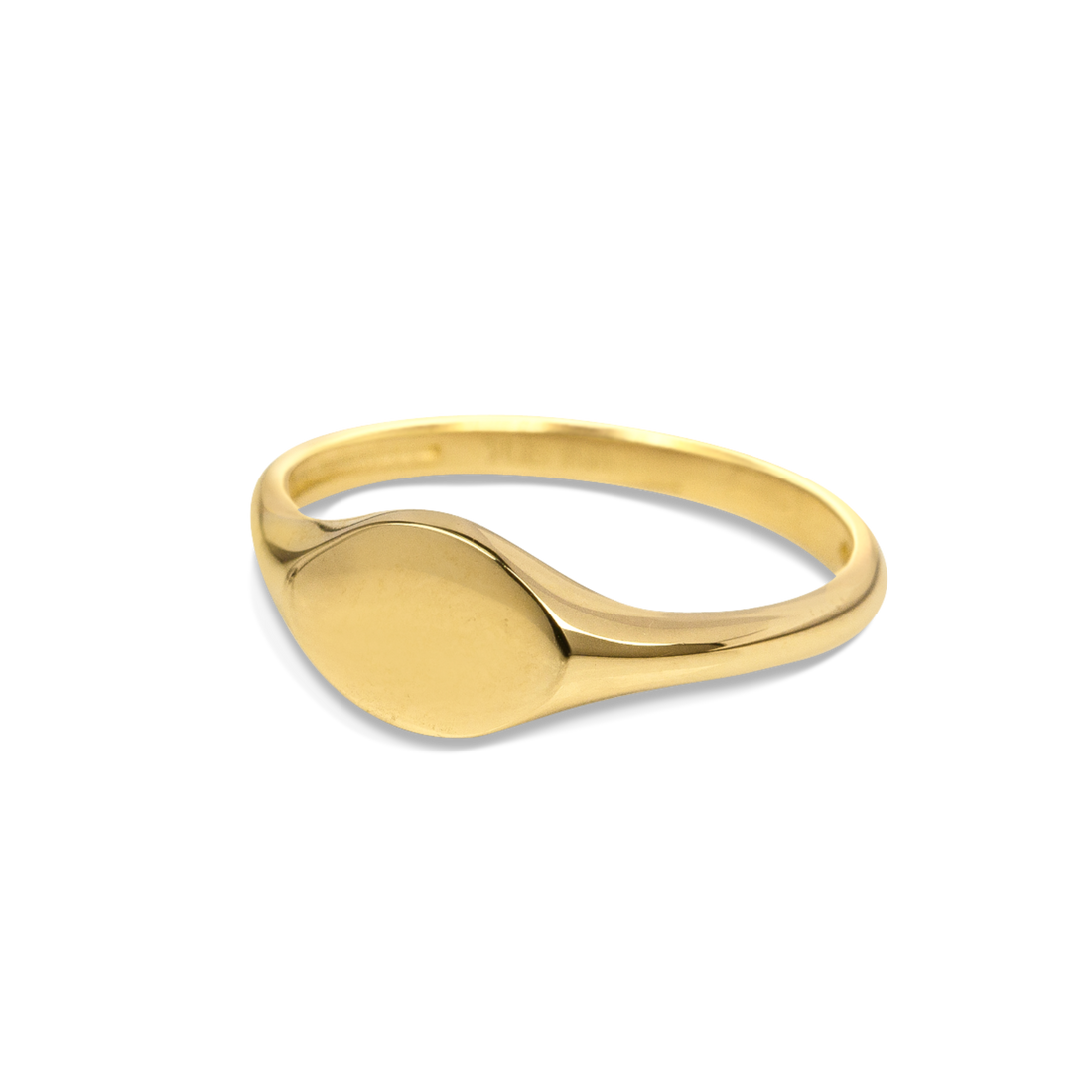 gold signet ring toronto, diamond round signet ring