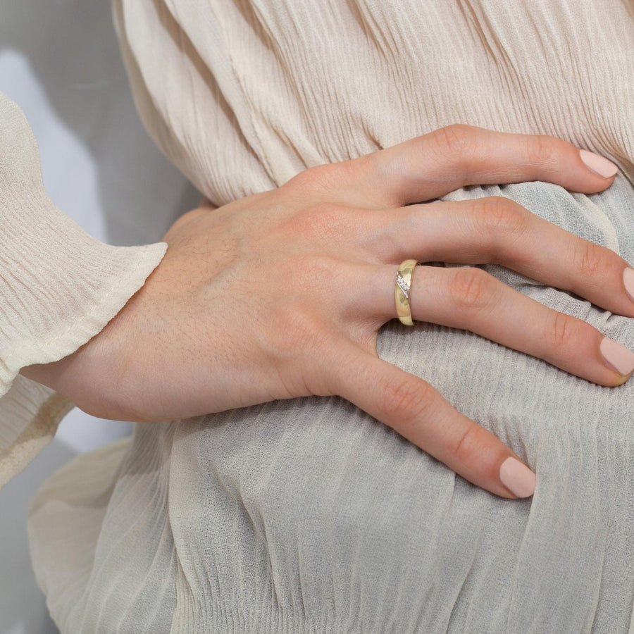 vintage stacked wedding rings, vintage diamond eternity band