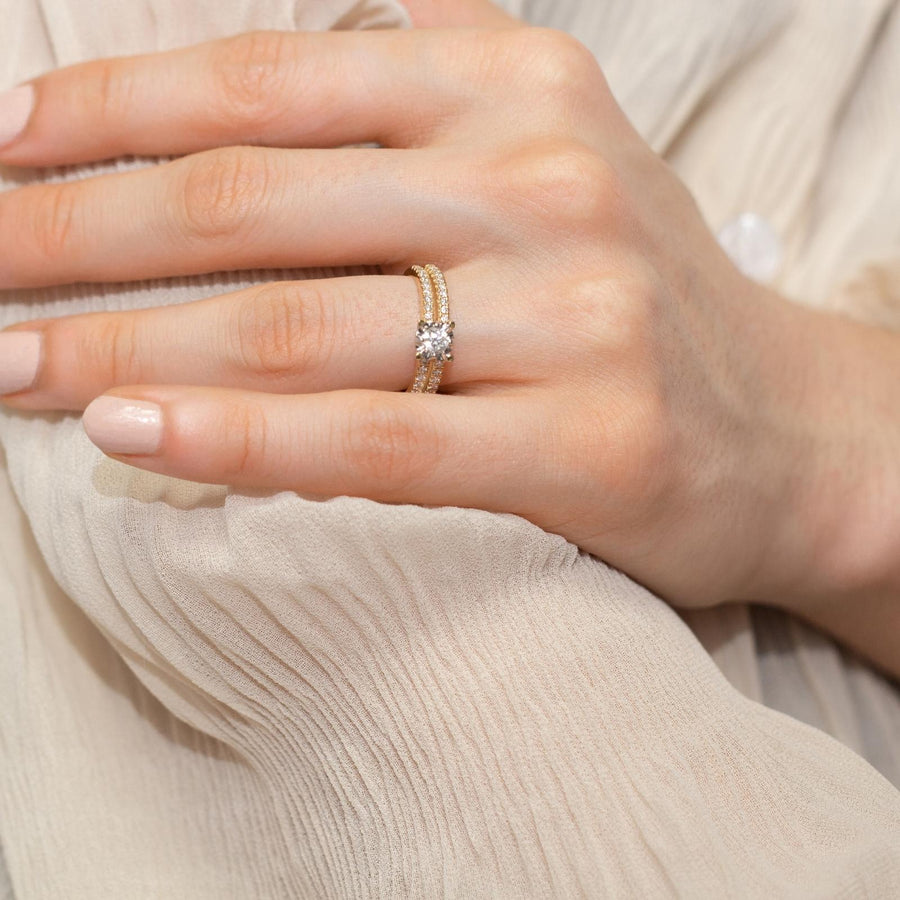size 4 engagement rings, 14k diamond ring, 0.5ct engagement ring