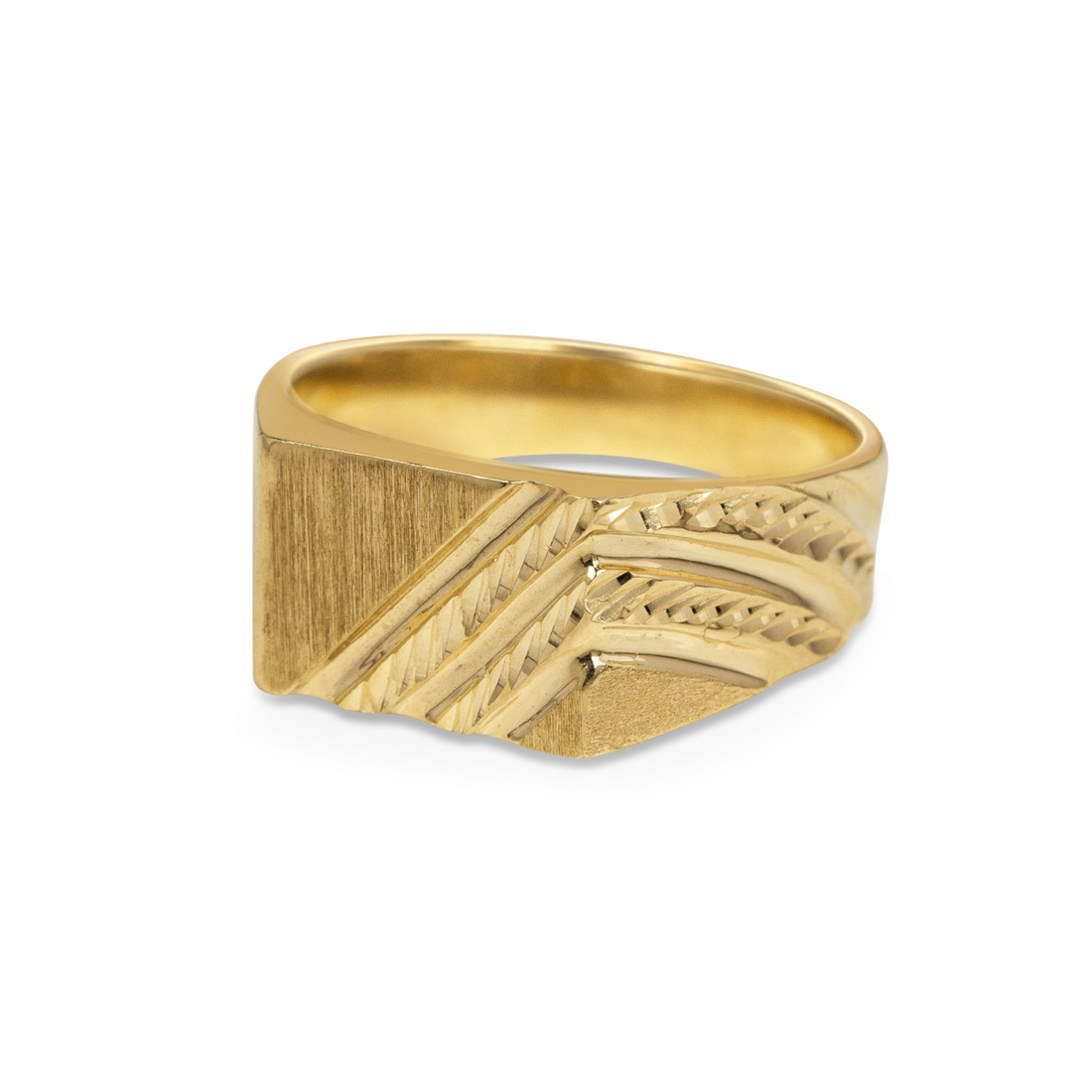 signet ring man gold canad, man solid gold signet ring toronto, man solid gold pinky ring canada