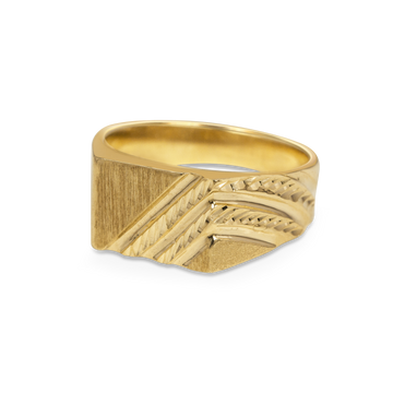 signet ring man gold canad, man solid gold signet ring toronto, man solid gold pinky ring canada