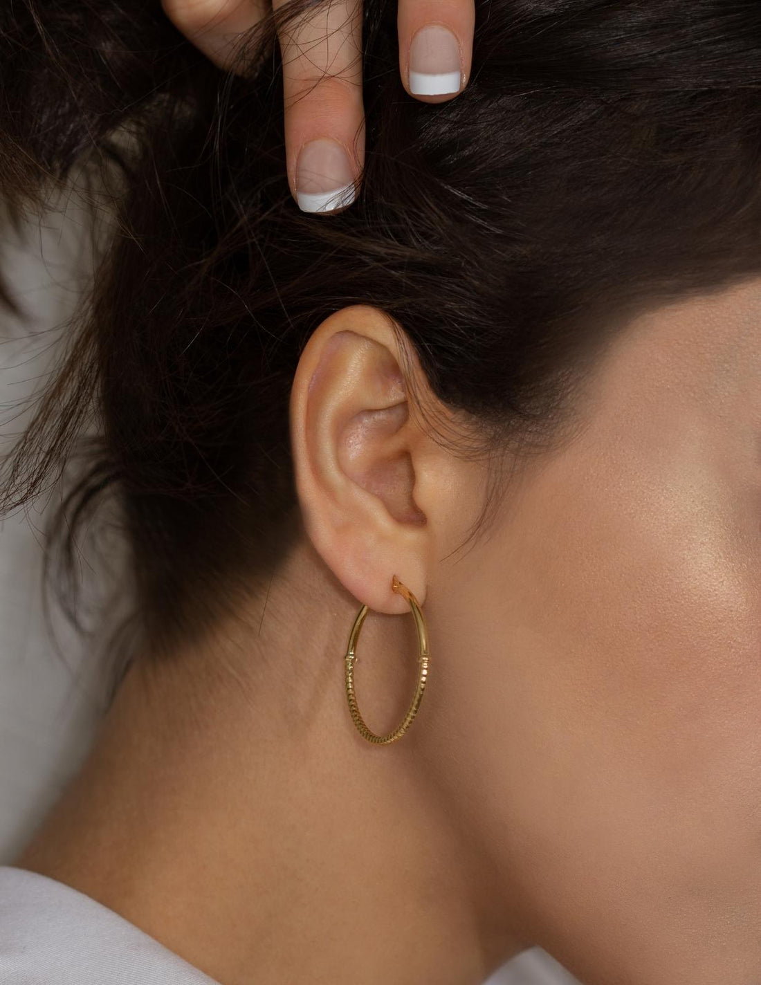 diamond cut gold hoop earrings, hammered gold hoop earrings, large hammered hoop earrings