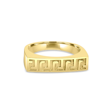 gold greek key ring, solid gold greek ring, solid gold versace ring buy online, rose gold versace ring, white gold greek key ring