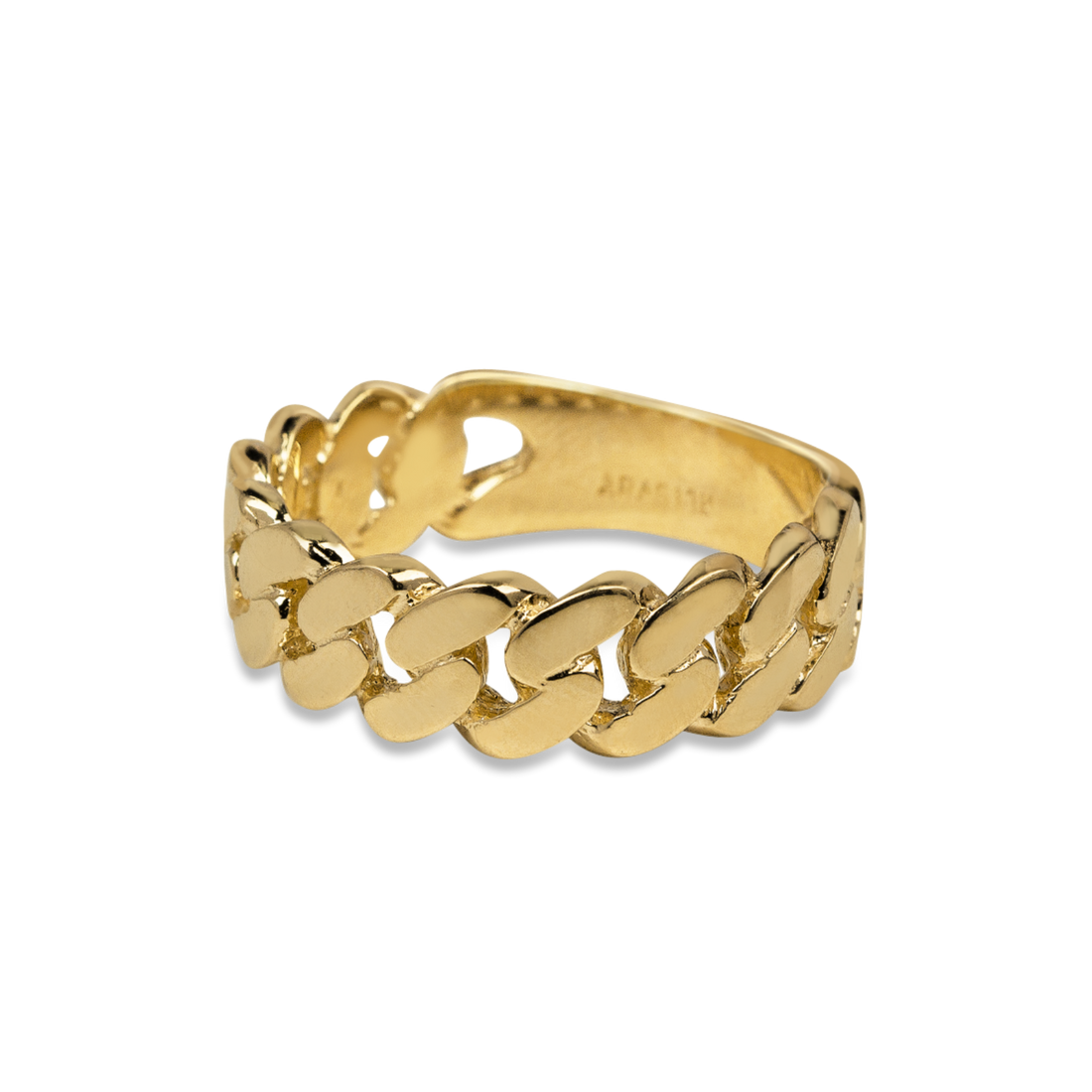 Men's Classic Chain Ring in Solid Gold - Atolyestone
