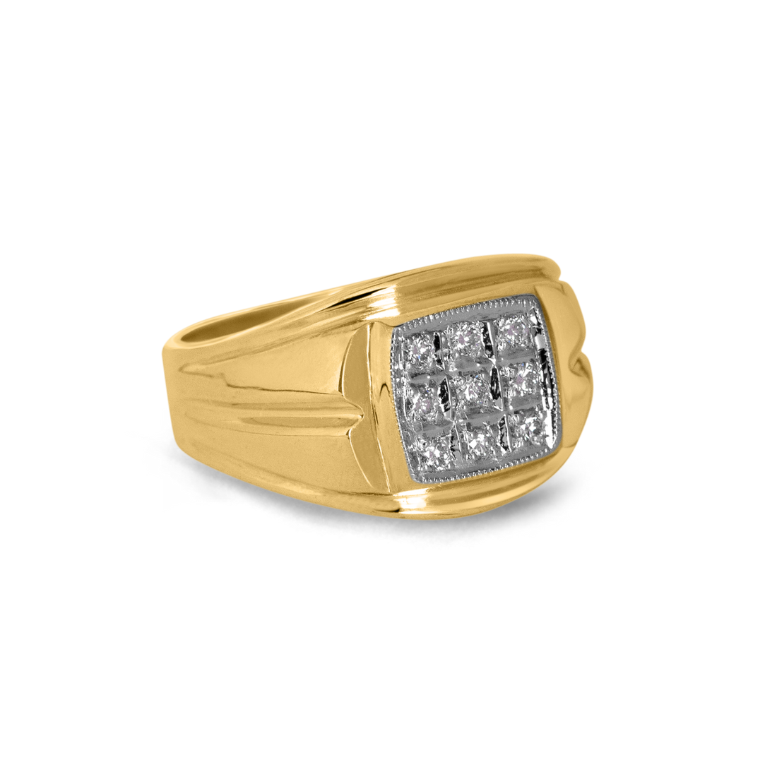 Men s Chunky 10k Diamond Ring Toronto Man Diamond Ring Canada