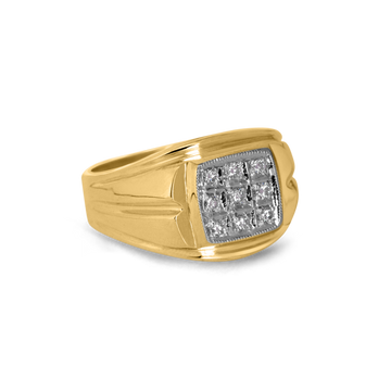 Italy 14k GOLD FINISH Desginer Black Stone Ring Size 6-13 New Drop Mens Ring  | eBay
