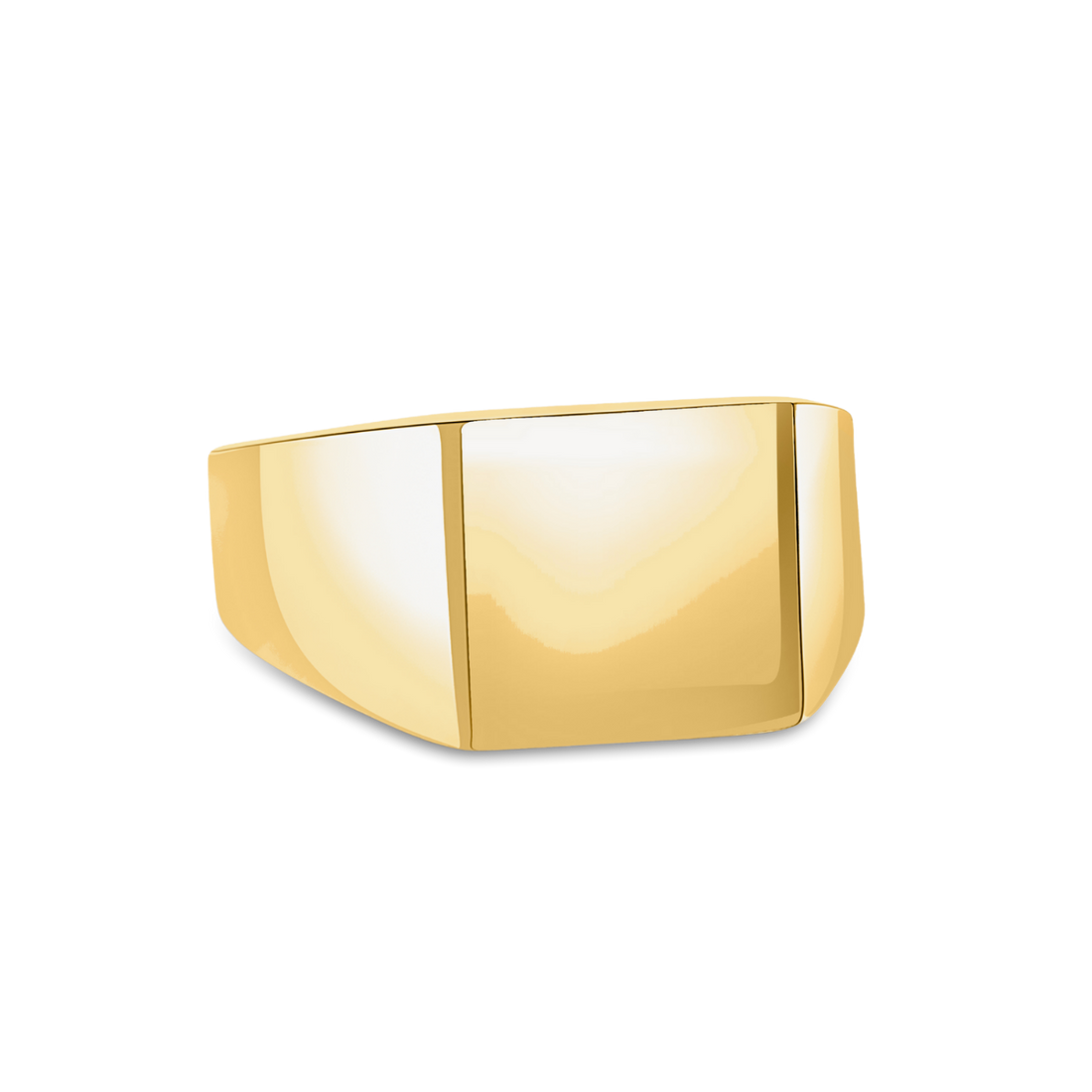 gold square signet pinky ring, solid gold signet ring, signet ring woman canada