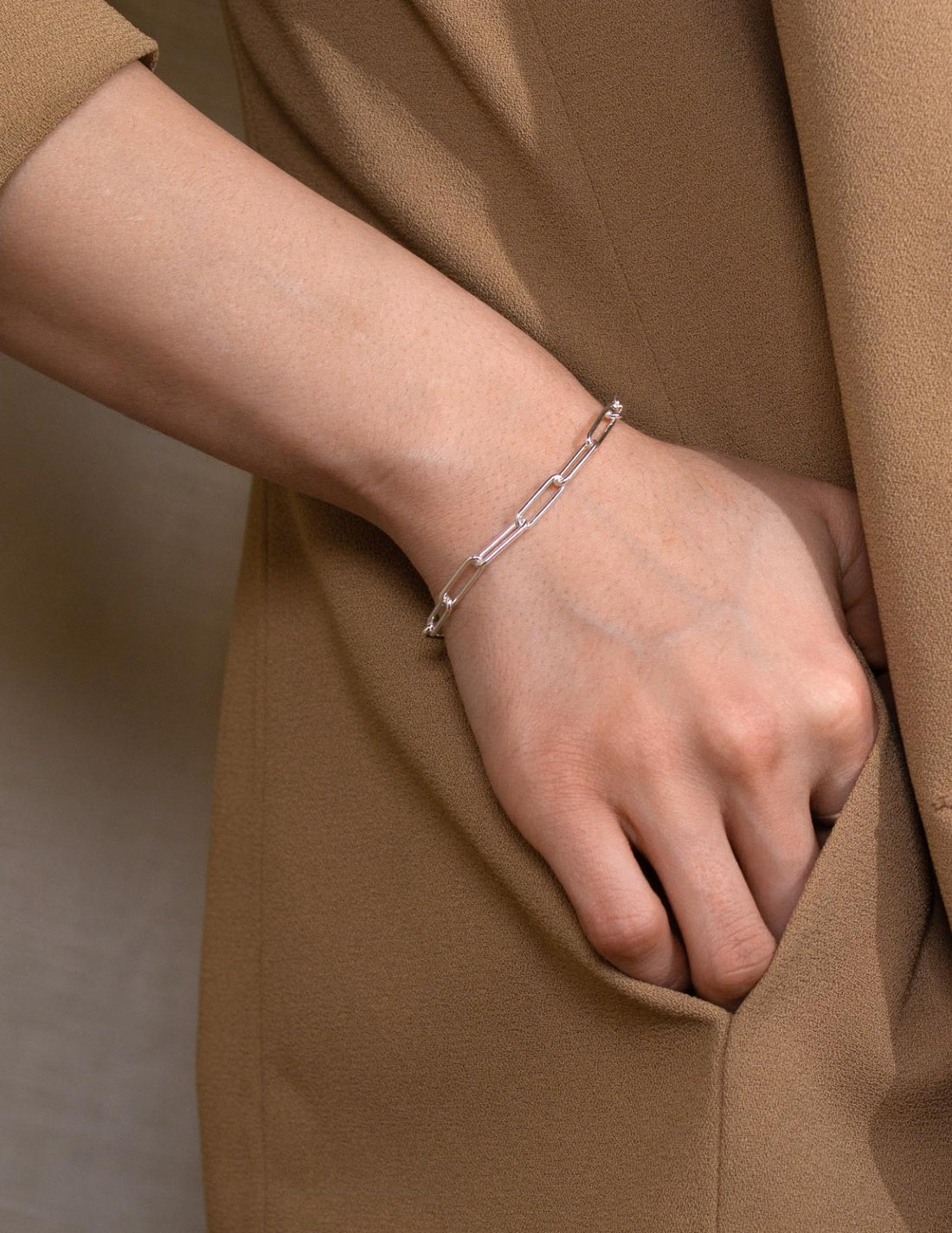 paperclip bracelet silver toronto