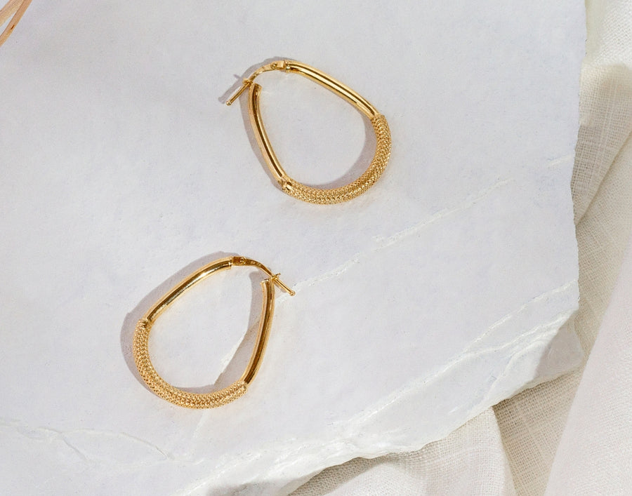 large oval diamond cut pattern gold hoops toronto, buy diamond cut gold hoops toronto, oval 10k gold hoops