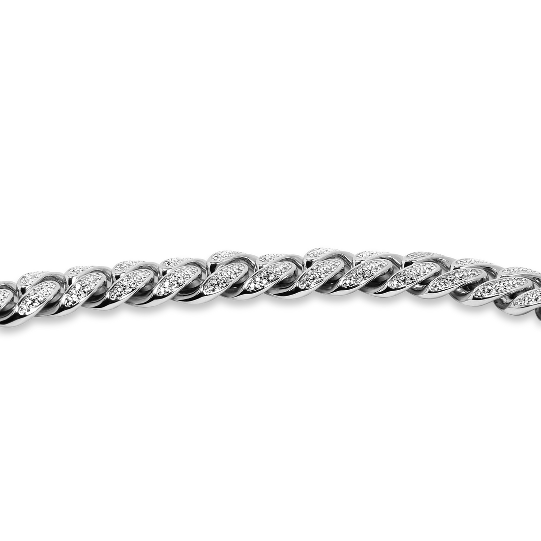 silver cuban link chain canada, cuban heavy silver cuban chain with stones