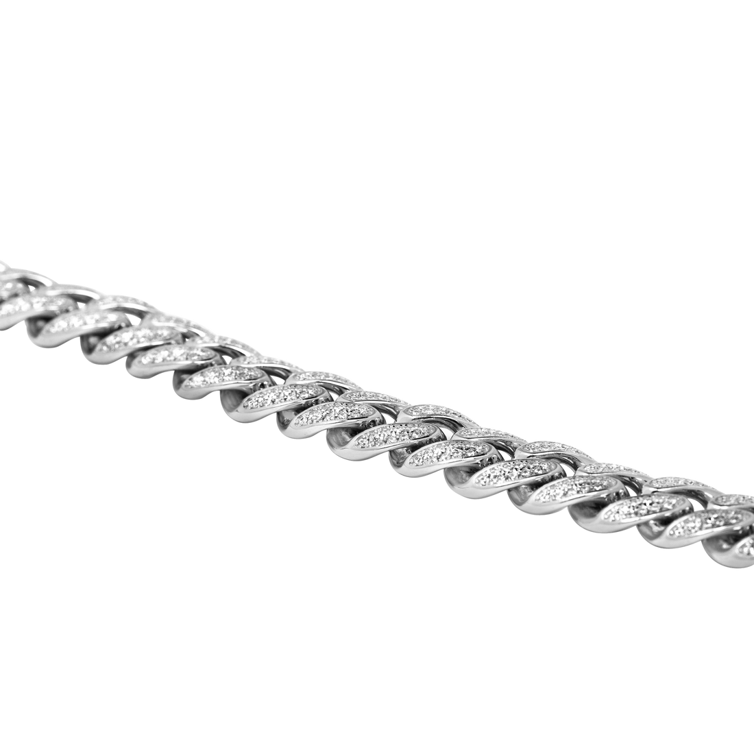 Heavy Cuban bracelet, 999 silver cuban link bracelet