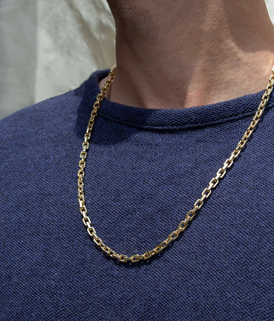men's gold chains canada, real gold cable chain, solid cable chain 22 inches canada