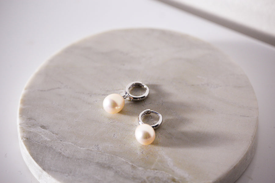 sterling silver dangling earring canada, hanging pearl silver earrings, dangling pearl earrings toronto