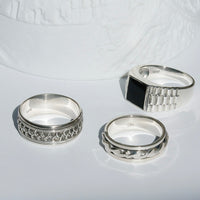Braided Spinner Ring | Silver