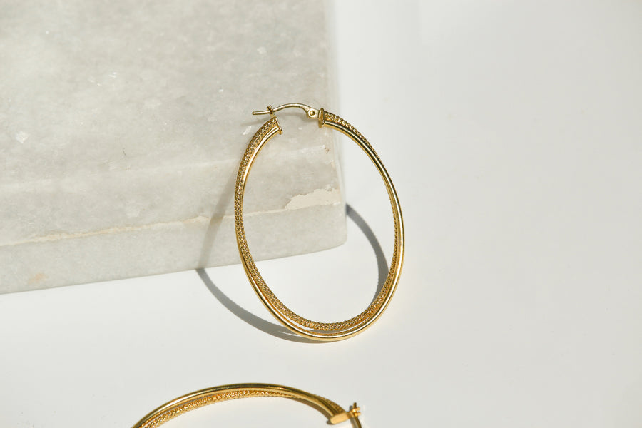 large oval diamond cut pattern gold hoops toronto, buy diamond cut gold hoops toronto, oval 10k gold hoops