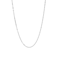 silver thin cable chain