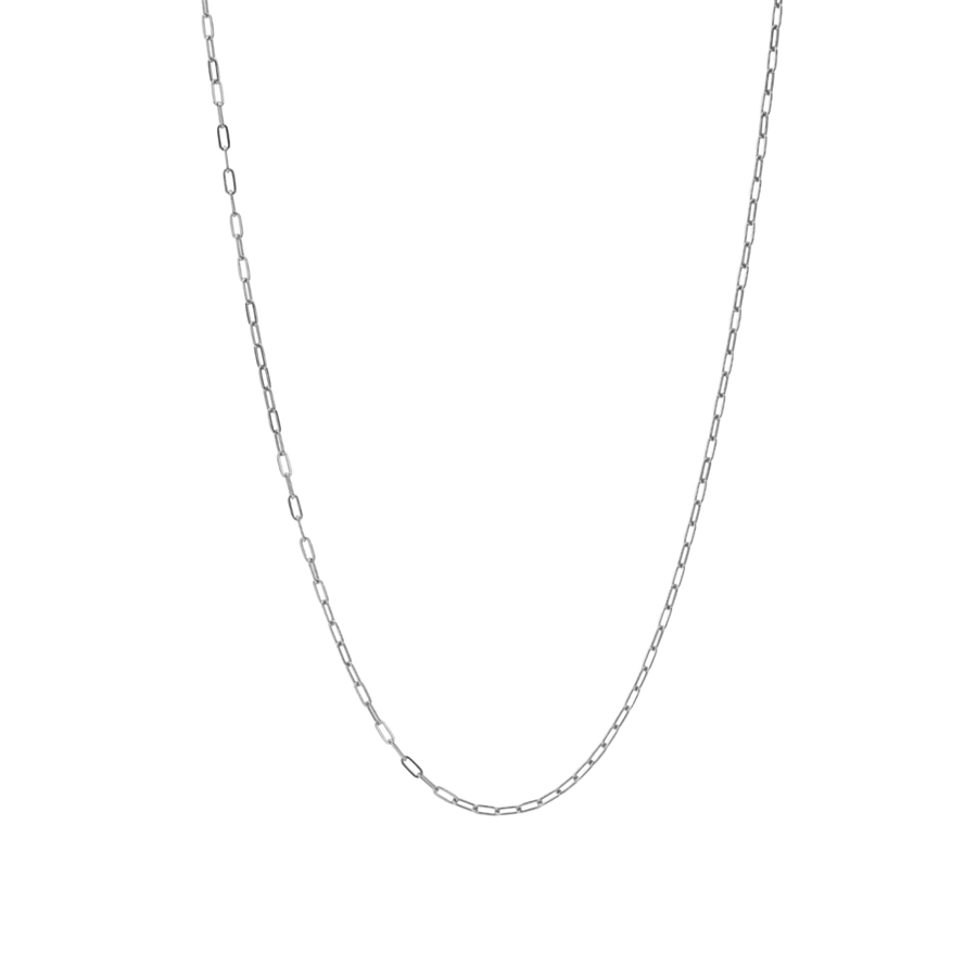 silver thin cable chain