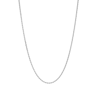 silver rope chain 1.5mm, thin silver rope chain