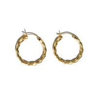 gold twisted hoop earrings, solid gold hoop earrings, gold earrings, twisted 10k hoop earrings
