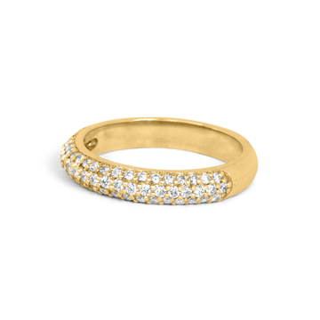 pave diamond dome ring