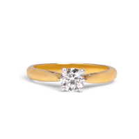 round solitaire ring, 0.5ct round solitaire engagement ring