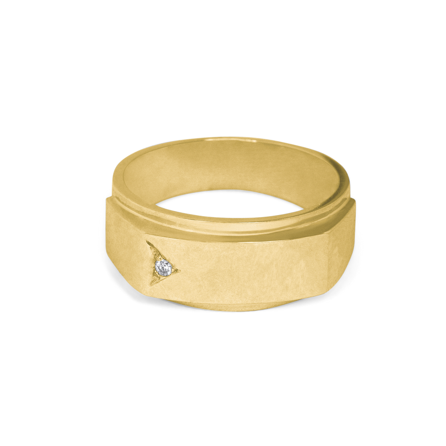 Bold Geometric Ring | 14k Yellow/White/Rose Gold