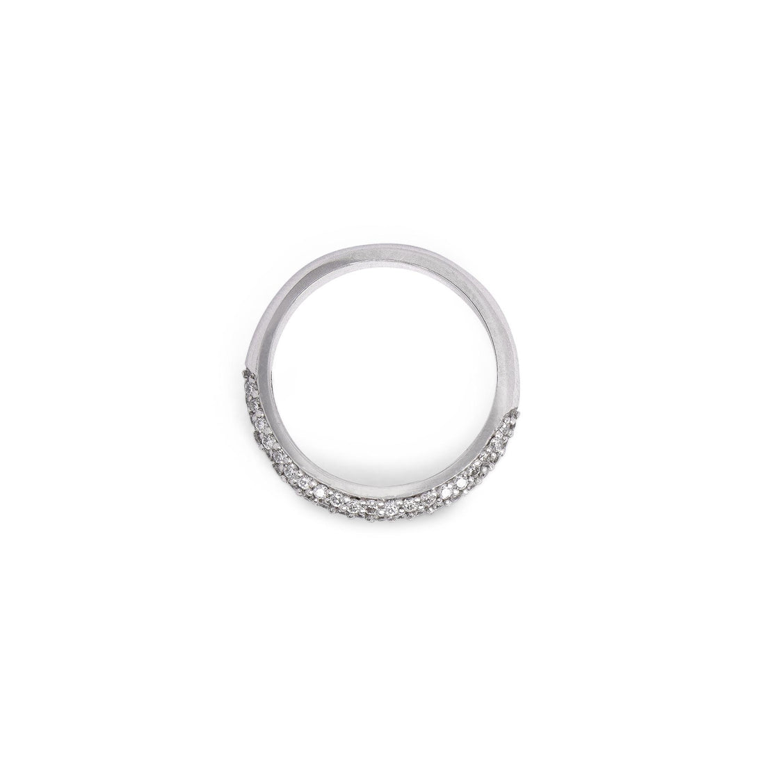 Diamond Pavé Dome Ring | 0.60 CT | 14k Yellow/White/Rose Gold
