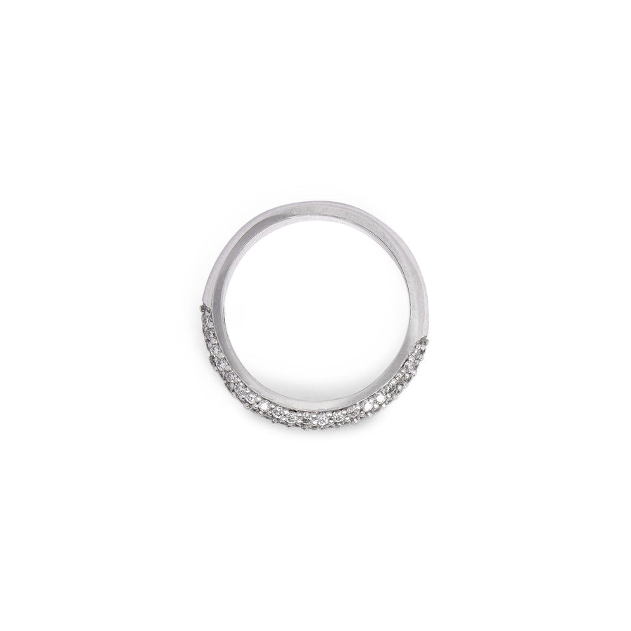 Diamond Pavé Dome Ring | 0.60 CT | 14k Yellow/White/Rose Gold