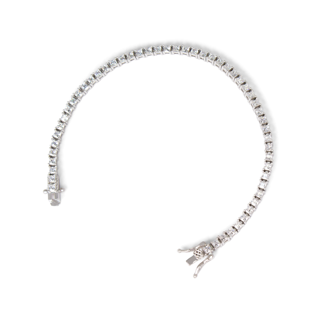 CZ Tennis Bracelet | Silver | 7"