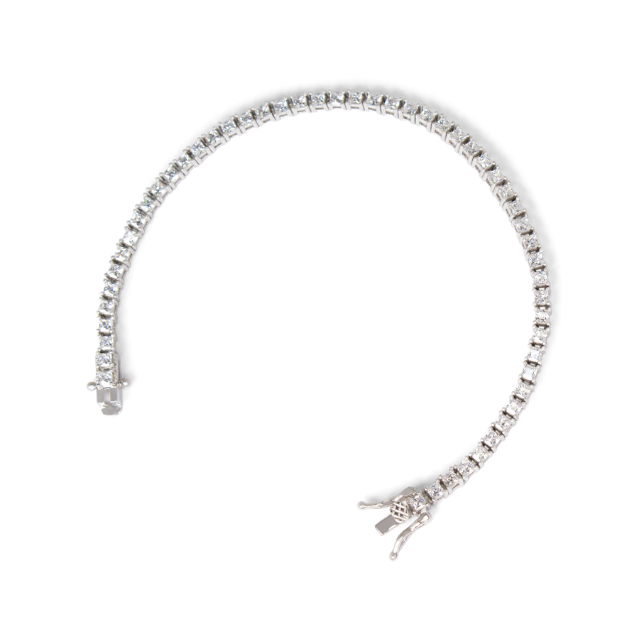 CZ Tennis Bracelet | Silver | 7"