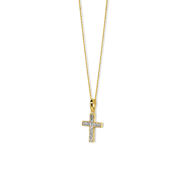 gold chain with cross canada, gold cz cross canada, gold diamond cross canada