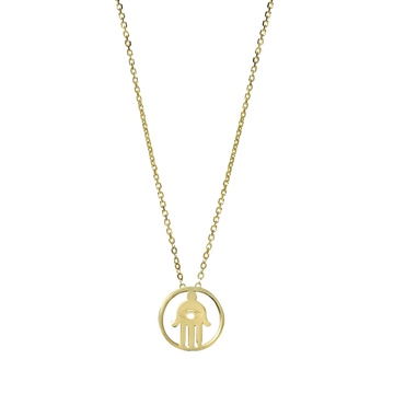 gold hamsa pendant charm necklace, large gold hamsa pendant toronto, gold chain with hamsa toronto