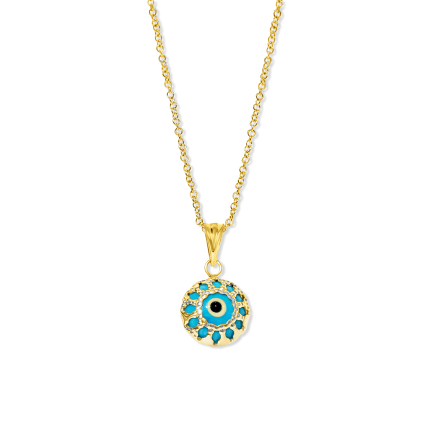 White Gold Evil Eye Necklace Canada Misc. Jewellery