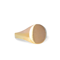Oval Signet Ring | 10k-14k Yellow/White/Rose Gold