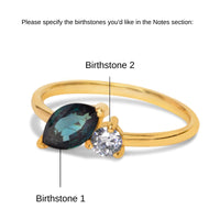 birthstone gold stacking ring,   birthstone ring for mom