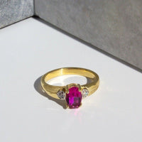 rose gold birthstone ring, september birthstone ring, vintage birthstone ring
