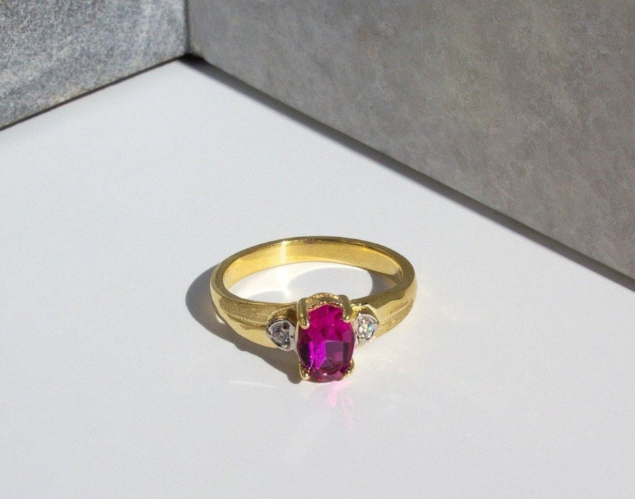 rose gold birthstone ring, september birthstone ring, vintage birthstone ring