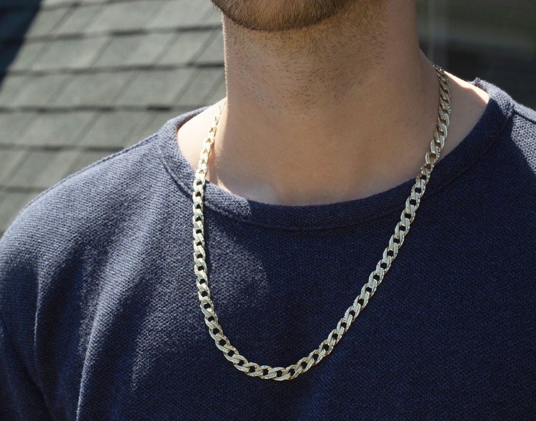 diamond cut curb chain canada, shiny gold curb chain canada, mens curb link chain gold solid