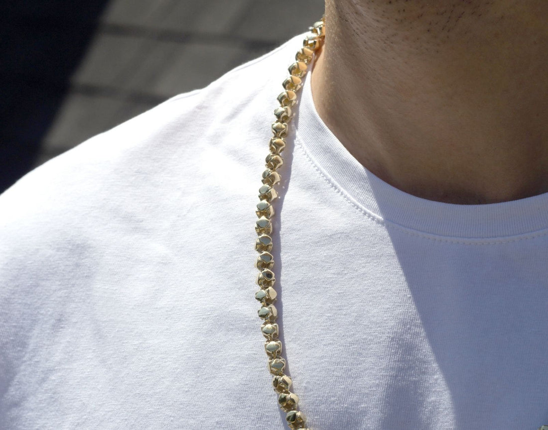 5mm popcorn link chain gold solid, white gold round box chain mens 5mm, rose gold popcorn chain mens, solid gold chain mens Canada 