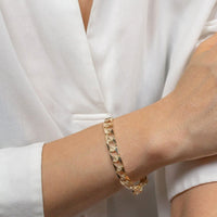 Curb Chain Bracelet | 10-14k Yellow/White/Rose Gold | 6.5-8.5" | 7mm