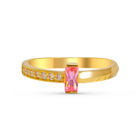 tiffany t ring gold, citrine ring, dual birthstone ring, september birthstone ring, february birthstone ring