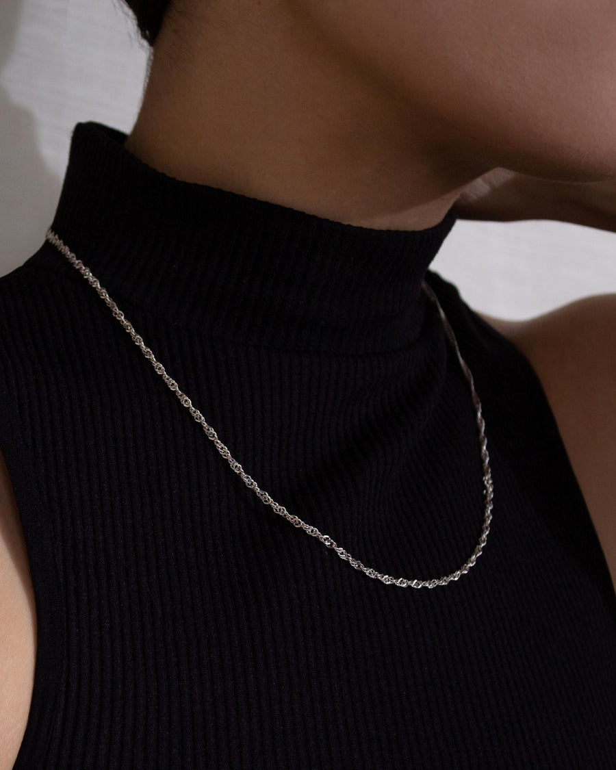 silver twist chain, affordable womens silver chains canada online