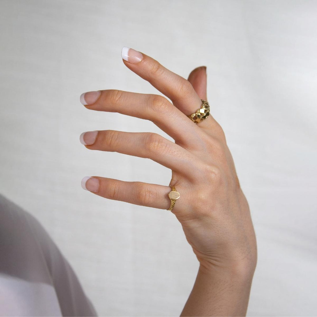 Nugget Ring | 10k Yellow/White/Rose Gold