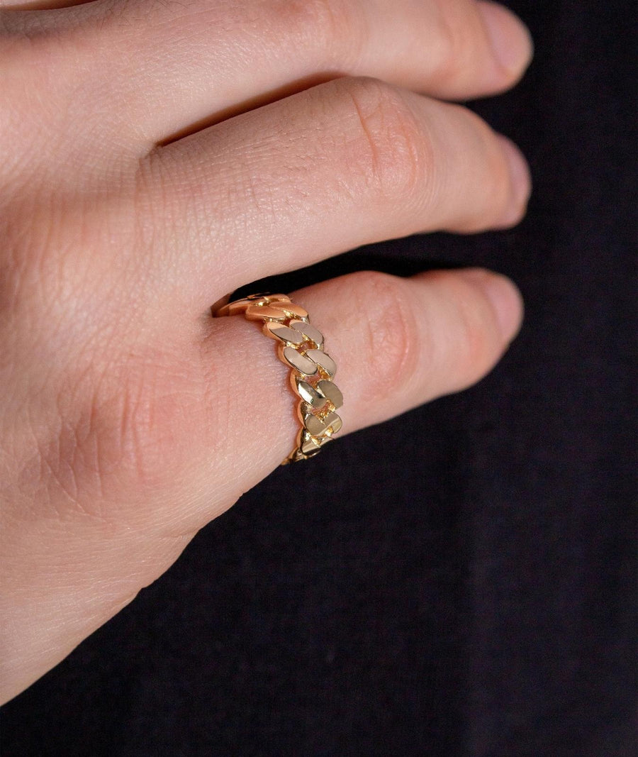 Gold chain with ring deals