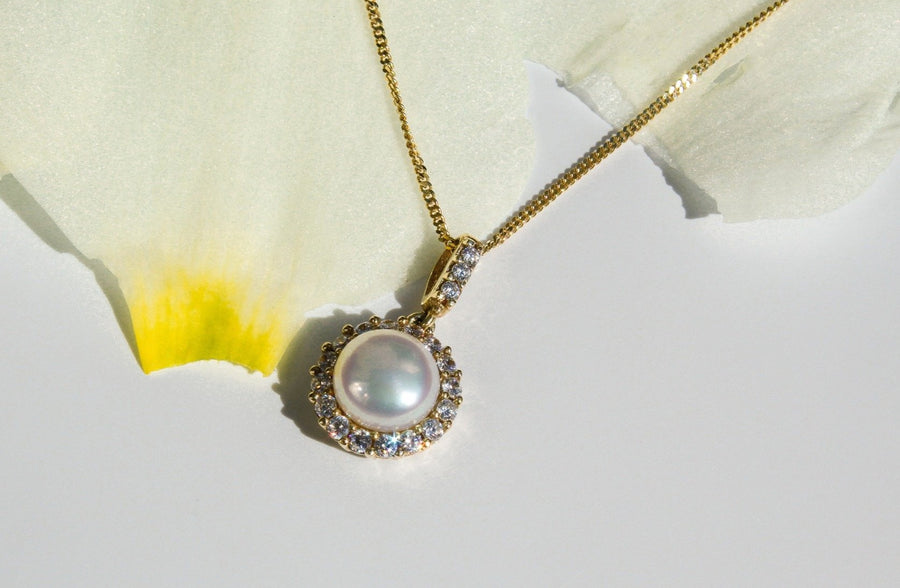 Pearl Pendant Necklace | 10k Gold | 20"